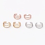 Brass Cuff Earrings