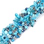 Hotfix Rhinestone, with Shell Beads and Rhinestone Trimming, Crystal Glass Sewing Trim Rhinestone Tape, Costume Accessories