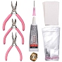 DIY Jewelry Tool Sets, with Jewelry Pliers, Glue and Earring Card