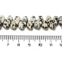 Natural Dalmatian Jasper Beads Strands, Teardrop, Top Drilled