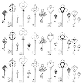Сплавочные подвески тибетского стиля, без кадмия и без свинца, ключ