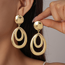 Сплав мотаться серьги стержня, полая слеза