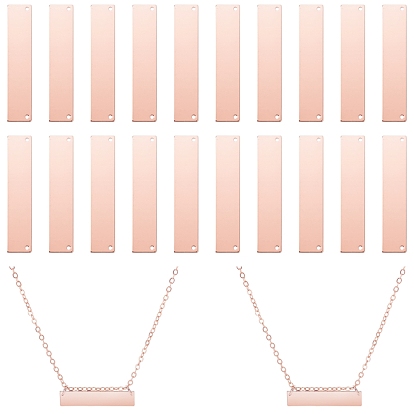 Соединители латунные звенья, штамповка пустой метки, прямоугольные