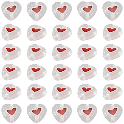 2 нити бусины лэмпворк ручной работы, сердце