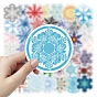 50Pcs Christmas PVC Self-Adhesive Stickers, Waterproof Decals, for DIY Albums Diary, Laptop Decoration Cartoon Scrapbooking