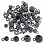 48Pcs 4 Style 304 Stainless Steel Tube Bails, Loop Bails, Cube Bail Beads