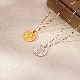 Стильное 304 ожерелье с подвеской в виде головы волка из нержавеющей стали для ежедневного ношения женщинами