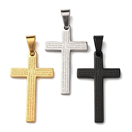 304 религиозные кресты из нержавеющей стали, вакуумное покрытие pvd