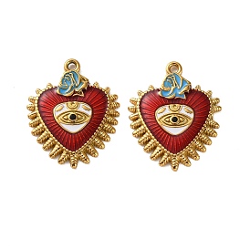 304 нержавеющей стальной эмали подвески, ионное покрытие, сердце с сглаза