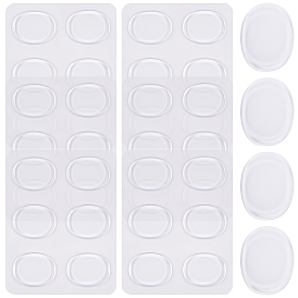 36шт. овальные силиконовые наклейки на глушитель барабанной установки, демпферы барабана