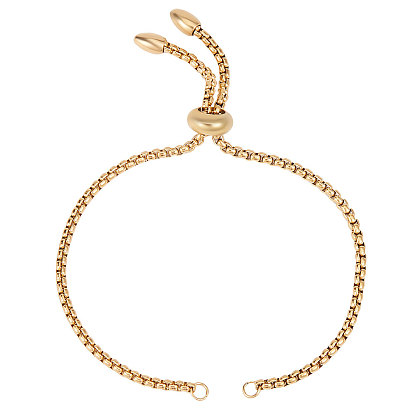 10шт. регулируемые 304 слайдер из нержавеющей стали браслеты изготовление, Боло браслеты