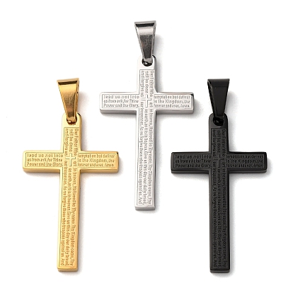 304 религиозные кресты из нержавеющей стали, вакуумное покрытие pvd