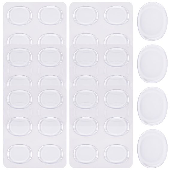 36шт. овальные силиконовые наклейки на глушитель барабанной установки, демпферы барабана