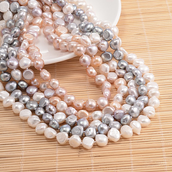 Natural Pearl Nuggets Beaded Necklace