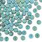 2 Strands Synthetic Chrysocolla Beads Strands, Frosted, Round