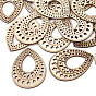 Undyed Wood Big Pendants, Drop