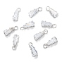 Brass Clear Cubic Zirconia Charms, Long-Lasting Plated, Trapezoid