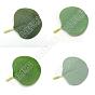400Pcs 4 Colors Silk Flower Plastic Artificial Leaf, for Wedding Party Home Room Decoration Marriage Accessories Leaf