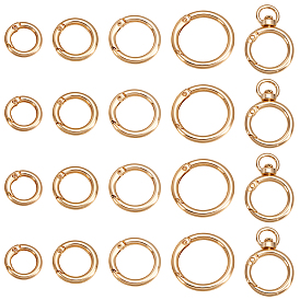 22шт. наборы фурнитуры для самостоятельного изготовления ювелирных изделий, включая пружинные затворы из цинкового сплава и поворотные застежки