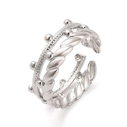 304 поворотное открытое манжетное кольцо из нержавеющей стали для женщин