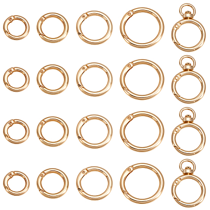 22шт. наборы фурнитуры для самостоятельного изготовления ювелирных изделий, включая пружинные затворы из цинкового сплава и поворотные застежки