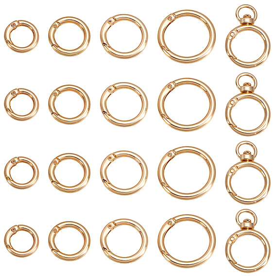 22шт. наборы фурнитуры для самостоятельного изготовления ювелирных изделий, включая пружинные затворы из цинкового сплава и поворотные застежки