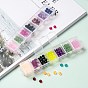 Plastic Bead Containers, Flip Top Bead Storage, Jewelry Box for Nail Art Decoration, 15.5x20x3.5cm