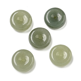 Natural Nephrite Jade/Hetian Jade Donut Charms