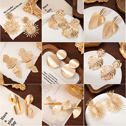 Железа болтаться серьги, золотые