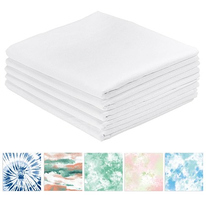 5шт. отбеленная хлопчатобумажная ткань для карманов, серая, для поделки живописи, аксессуары для одежды