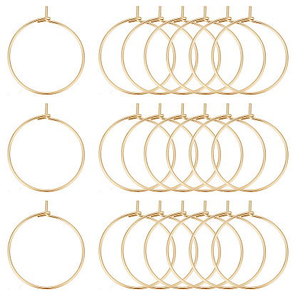 304 из нержавеющей стали бокал прелести кольца, обручание серьги, DIY материал для баскетбола обруча серьги жены, с контейнером для бисера