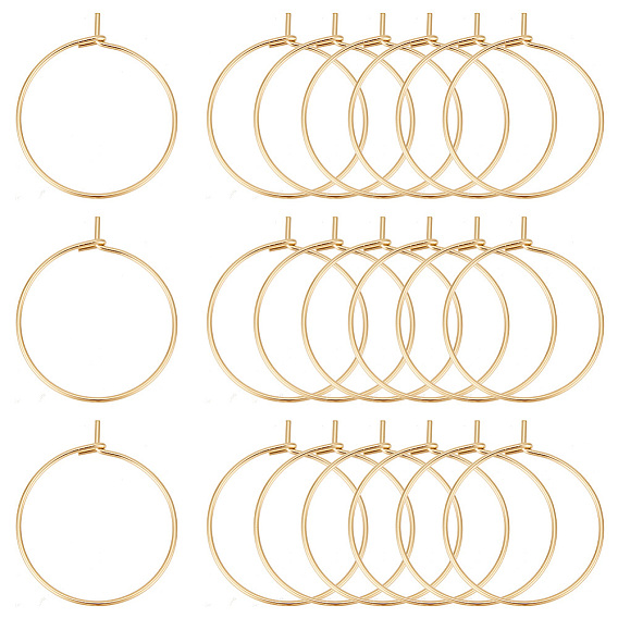 304 из нержавеющей стали бокал прелести кольца, обручание серьги, DIY материал для баскетбола обруча серьги жены, с контейнером для бисера
