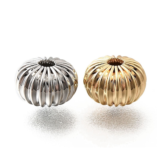 Латунные бусины, без кадмия, без никеля и без свинца, плоско-круглые