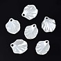 Acrylic Imitation Pearl Pendants, Shell Shape