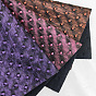 Embossed Square Pattern Imitation Leather Fabric, for DIY Leather Crafts, Bags Making Accessories