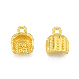 Alloy Charms, Matte Style, Basket Charms