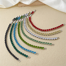 Браслеты-цепочки из микрофибры из латуни в стиле хип-хоп для мужчин и женщин