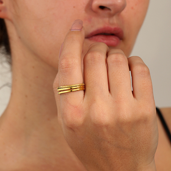 201 Наборы перстней из нержавеющей стали, штабелируемые кольца