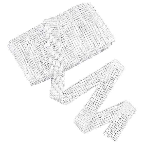 Блестящая лента из полиэстера, с блестками, для шитья и свадебного оформления свадьбы