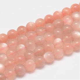 Natural Sunstone Beads Strands, Grade A, Round