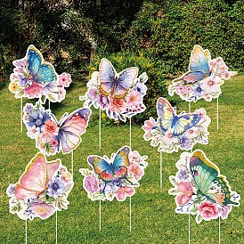 Gartenpfahl aus PP-Kunststoff, Bodeneinlage Dekor, für Hof, Rasen, Gartendekoration
