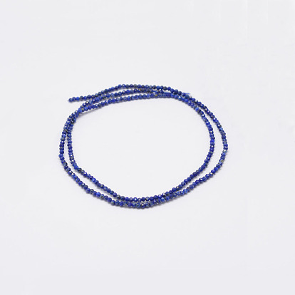 Lapis-lazuli, brins de perles naturels , ronde, facette