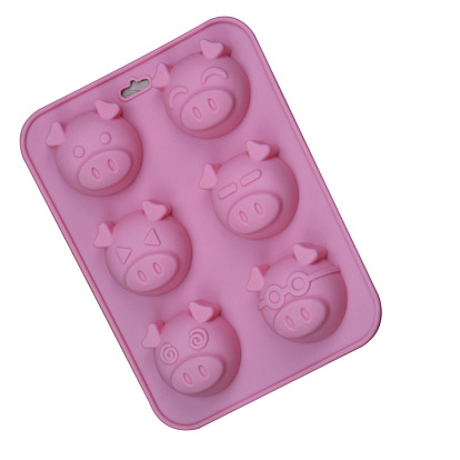Silicone Molds, Cake Pan Molds for Baking, Biscuit, Chocolate, Soap Mold, Pig Head