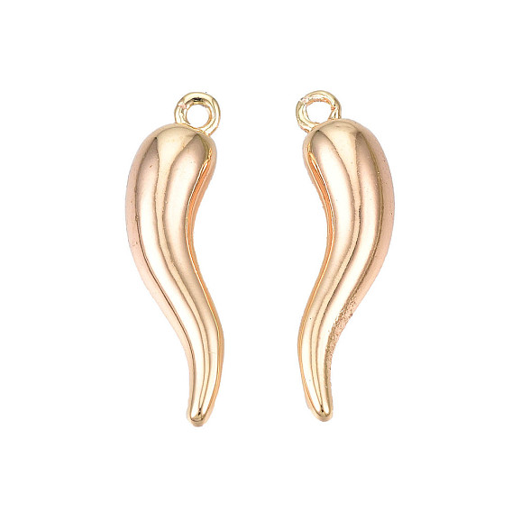 Латунные подвески, Рог изобилия, итальянский валторна корничелло, без кадмия, без никеля и без свинца