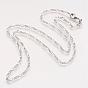 Brass Chain Necklaces, with Lobster Clasps