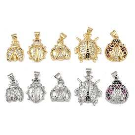 Латунные микро проложить кубического циркония подвески, без кадмия и без свинца, насекомое