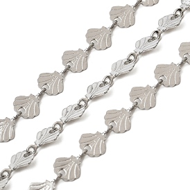 304 Цепи из нержавеющей стали в форме ракушки, пайки, с катушкой