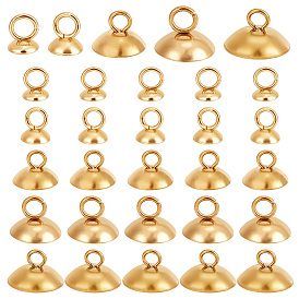 75 шт. 5 стили 304 нержавеющая сталь бусины колпачки подвески, с поручнями для чашек