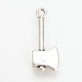 Tibetan Style Alloy Pendants, Axe, Cadmium Free & Lead Free