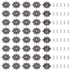 40 устанавливает заклепки из сплава, глаз, для пальто, обуви, украшение чемодана и сумки